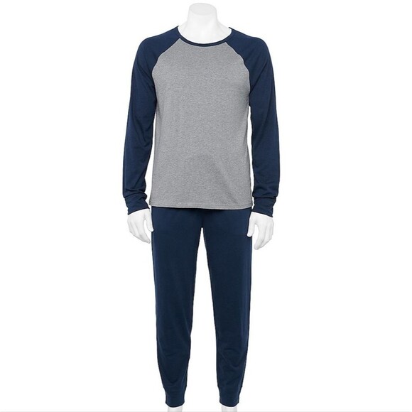 Men's Sonoma Goods For Life Supersoft Standard-Fit Raglan Tee & Jogger Pants - Picture 1 of 5